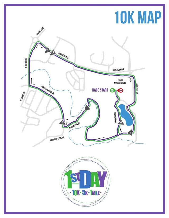10K course map preview