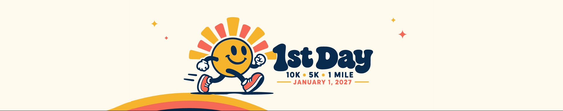 7th annual 1st Day 10K, 5K, and 1 mile. Can't run every day unless you run the 1st Day. Friday, January 1, 2027, 3:00 pm, Anneberg Park, Manhattan KS.