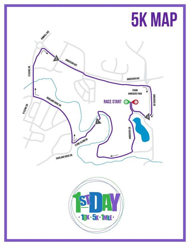 5K course map preview